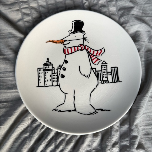 Pottery Barn Preston Polar Bear Plates Christmas Holiday 8.25" Lot Of 3 - Picture 5 of 6